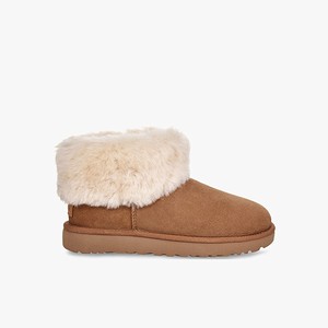 Ugg Classic Mini Fluff Women Classic Boots Brown (1495BWMDG)